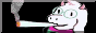Ralsei smoking weed button